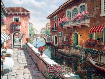Venecia moderna Painting - Tarde en Venecia